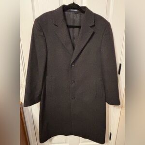 Cremieux Collection Men’s 100% Cashmere Overcoat Charcoal 40S